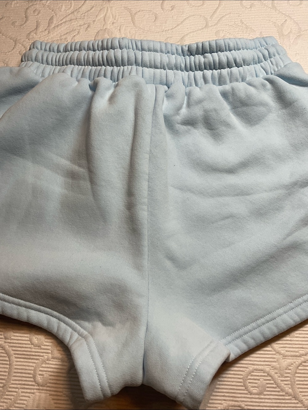 Comfrt Collection pastel Edit Light Blue Pastel Drawstring Lounge Shorts. Med - Picture 8 of 12